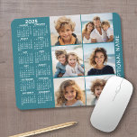 Kalender mit 6 Fotomaterial Mousepad<br><div class="desc">Ein Kalender für 2025 mit Platz für 6 Fotos. Sie können einen Namen,  ein Monogramm oder einen anderen benutzerdefinierten Text hinzufügen. Der Kalender ist unklar und leicht zu lesen. Sie können die Hintergrundfarbe ändern,  wenn Sie auf den Link "Anpassen" klicken und zum erweiterten Designbereich gehen.</div>
