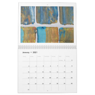 Kalender mit brillanter Kunst und Tipps für Kreati
