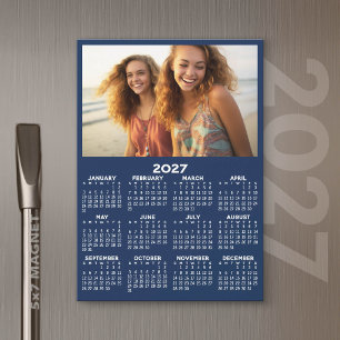 Kalender mit Foto Full Year View Modern Magnet