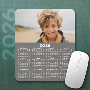Kalender mit Foto - Vertikale Jahresansicht Mousepad