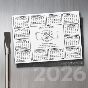 Kalender mit Logo Kontakt-Magnet Magnetkarte