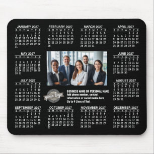 Kalender mit Logo Kontaktinformationen Magnet Mousepad