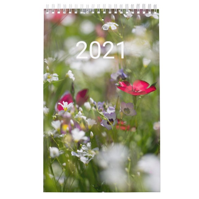 Kalender mit schönen Blumenmakros (Titelbild)