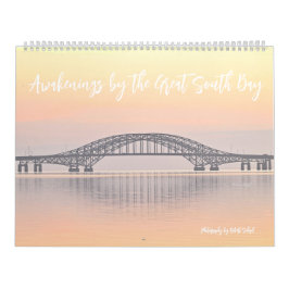 Kalender mit Sonnenaufgang- und Morgenfotos