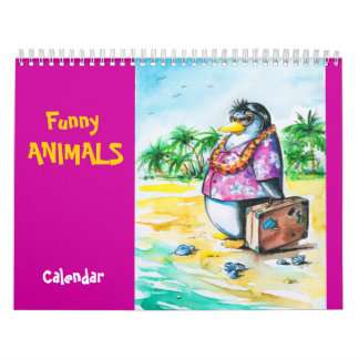 Kalender mit Tierdarstellungen