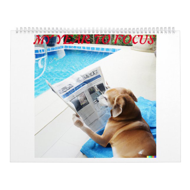 Kalender mit verschiedenen Bildern von Hunden lese (Titelbild)