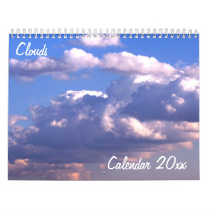 Kalender mit Wolken
