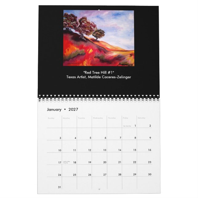 Kalender-Moderne schöne Kunst 2008 Kalender (Jan 2027)