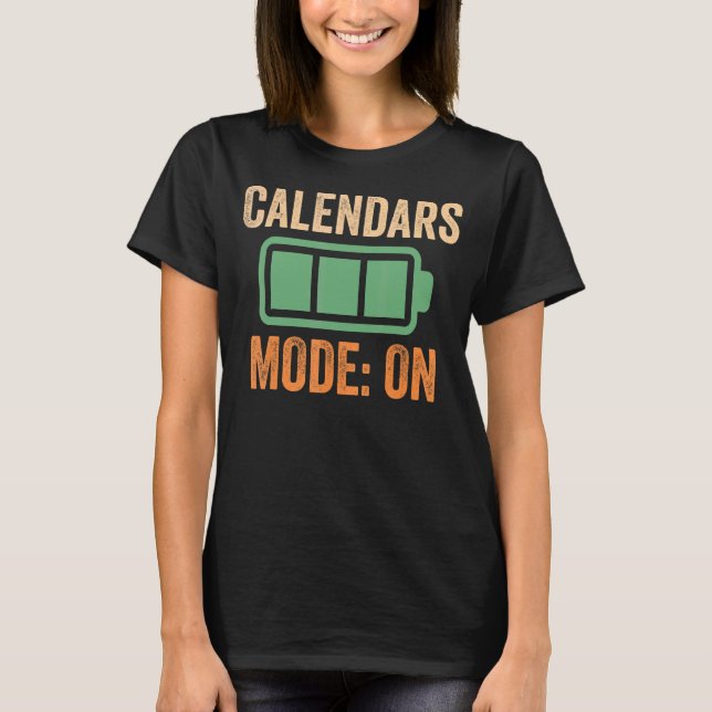 Kalender-Modus bei Akkudesign T-Shirt (Vorderseite)