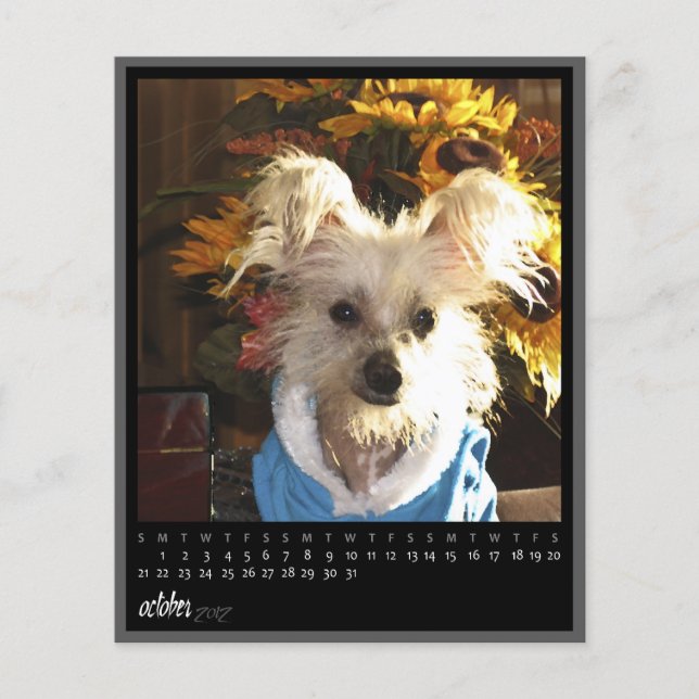 Kalender Oktober 2012 (Vorderseite)