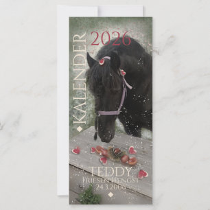 Kalender Pferd - 2026 Grußkarte