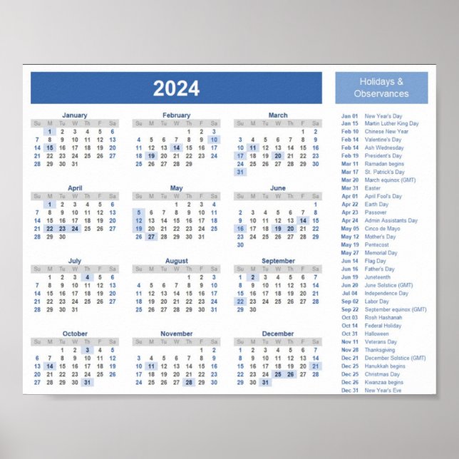 Kalender Poster (Vorne)