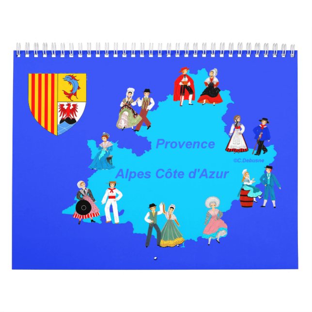Kalender, Provence-Alpes-Côte-d’Azur, Frankreich Kalender (Titelbild)