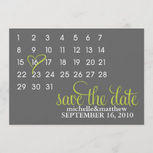 Kalender Save the Date, der Mitteilungen Wedding Einladung