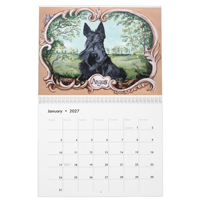 Kalender Scottish-Terriers 2014 (Jan 2027)