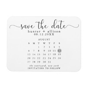 Kalender speichern im Datumsfenster Magnet