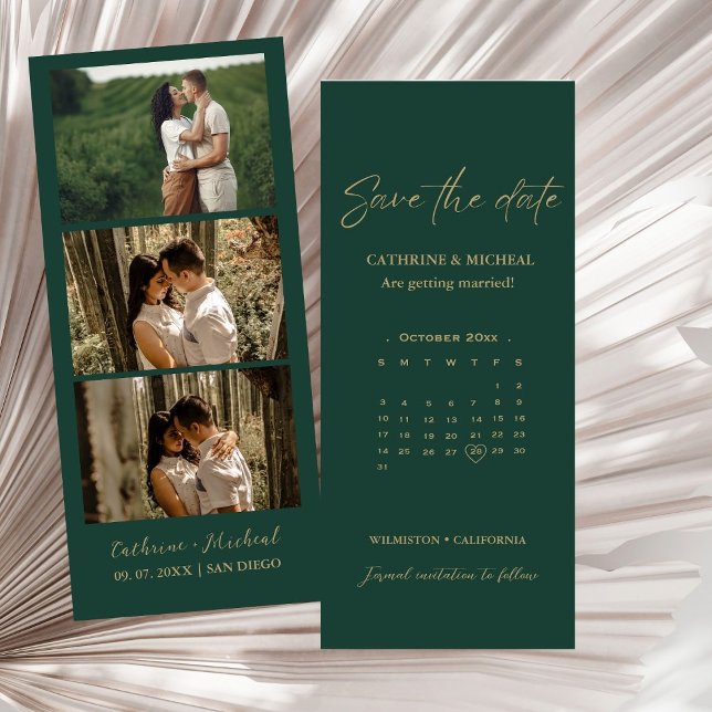Kalender-Standrahmen für Hochzeitsskalender-Foto G Save The Date (Von Creator hochgeladen)