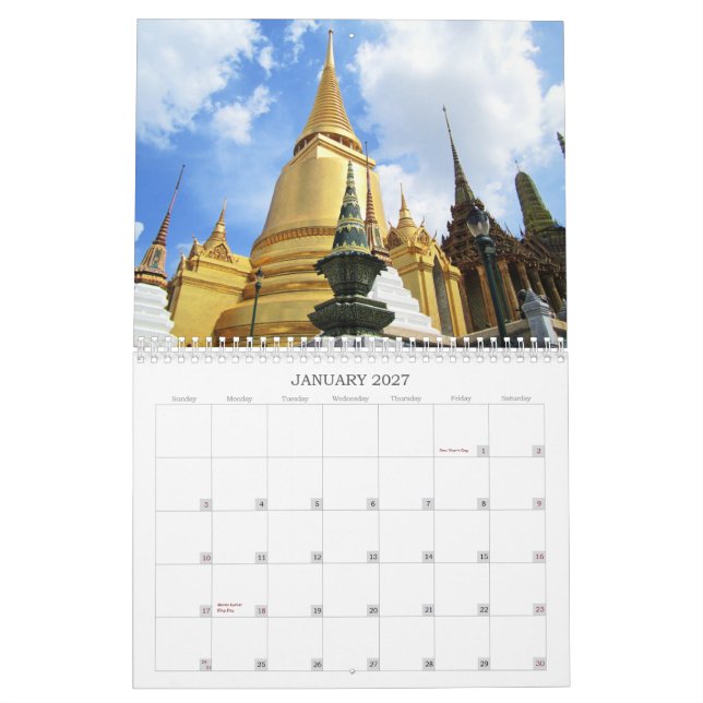 Kalender Thailands 2012 (Jan 2027)