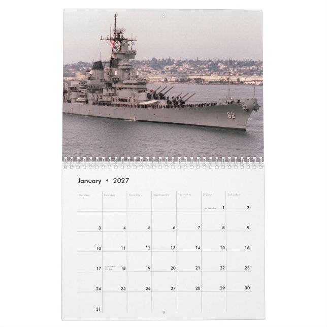 Kalender USSs New-Jersey (Jan 2027)