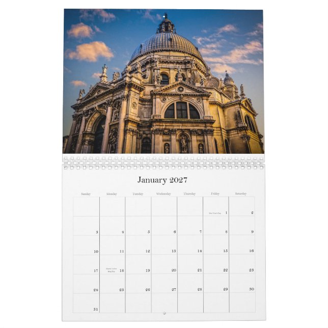 Kalender Venedigs 2014 (Jan 2027)