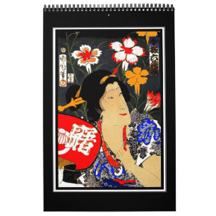 Kalender Vintage Japanische Asiatische Kunst Retro