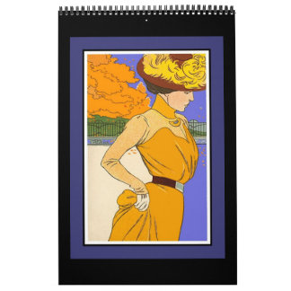 Kalender Vintage Retro-Bilder Schlichte Postings