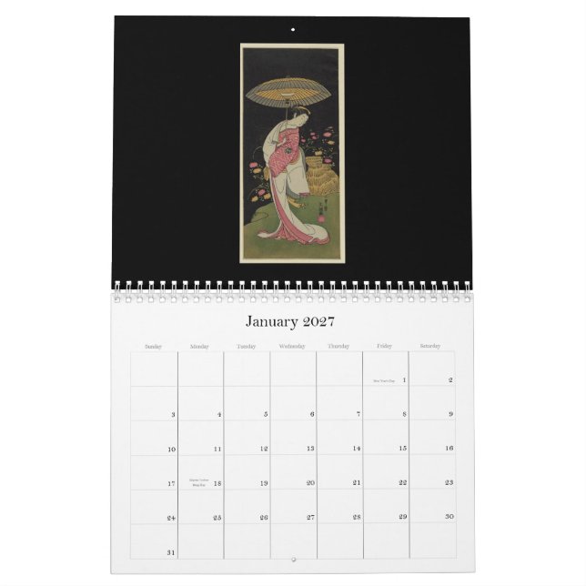 Kalender-Vintager Japaner Art-1 Kalender (Jan 2027)