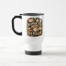 Kalender voll, Tasse voller Büro-Kaffeetasse
