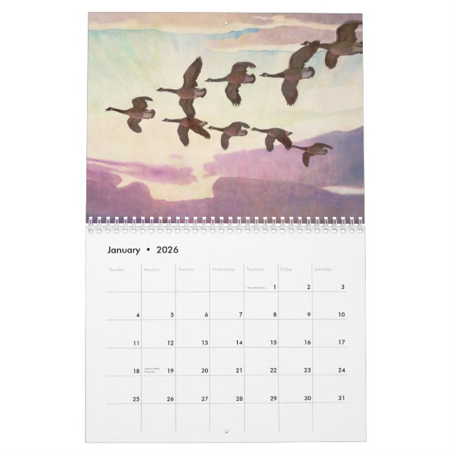 Kalender von Newell Convers Wyeth (Jan 2026)