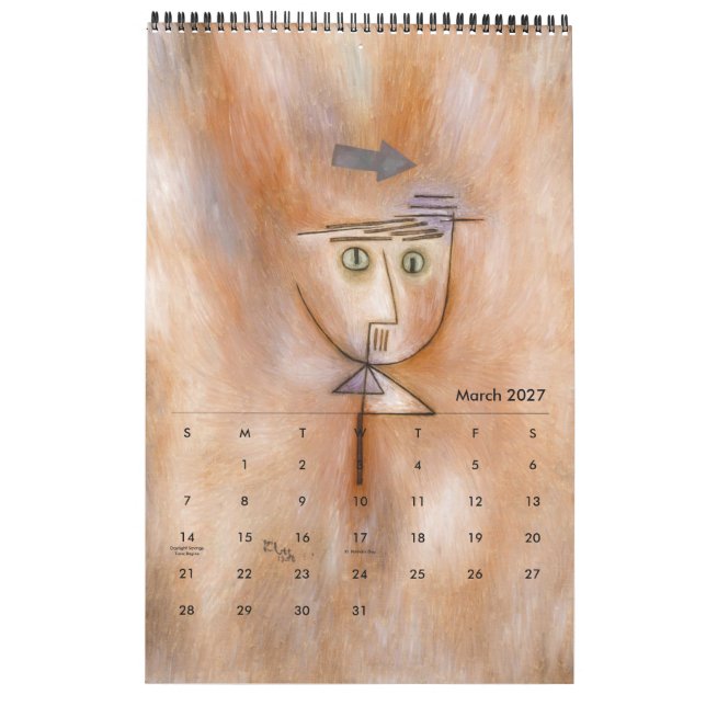 Kalender von Paul Klee (Mär 2027)