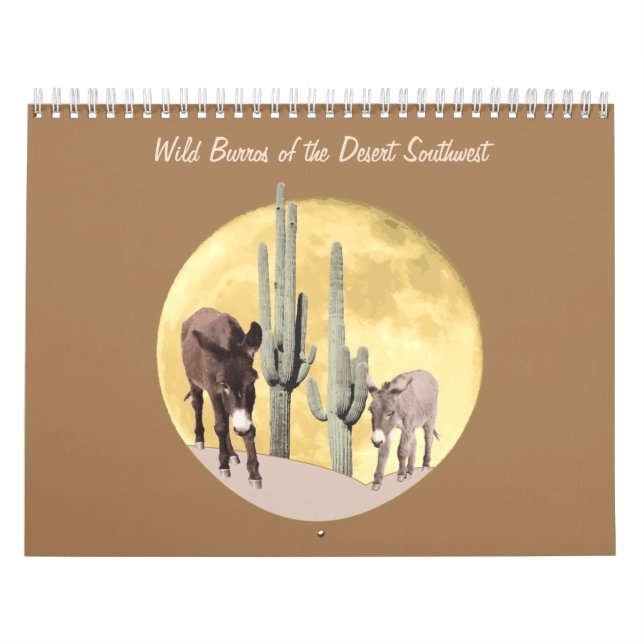 Kalender, Wilde Burros der Wüste Südwesten Kalender (Titelbild)