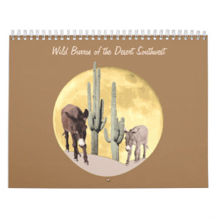 Kalender, Wilde Burros der Wüste Südwesten Kalender