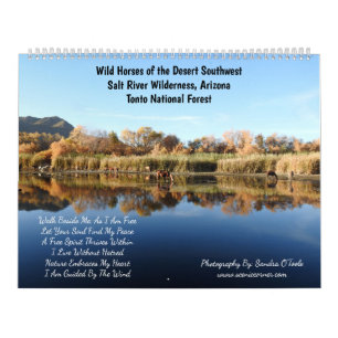 Kalender, wilde Pferde, Salt River, Arizona Kalender