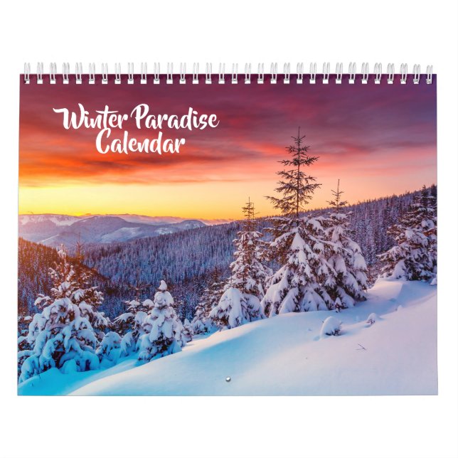 Kalender Winterparadies mittlerer Größe (Titelbild)