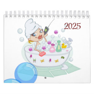 Kalenderblase 2025 Entspannendes Bad Kalender