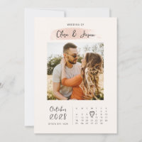Kalenderfoto mit Spritzern Save-the-Date-Einladung