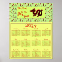 Kalenderjahr 2024 des Drachendruckers