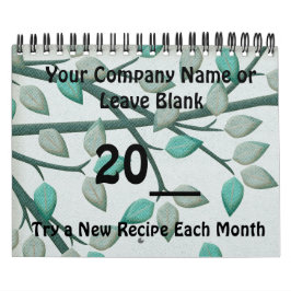 Kalenderjahr der Werbeaktion der Kochrezepte Kalender