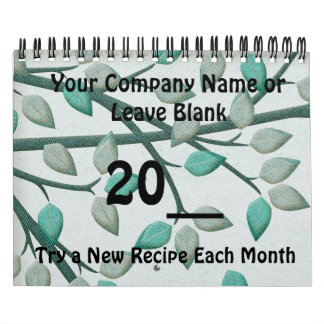 Kalenderjahr der Werbeaktion der Kochrezepte Kalender