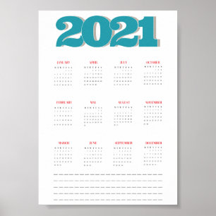Kalenderposter 2021 poster