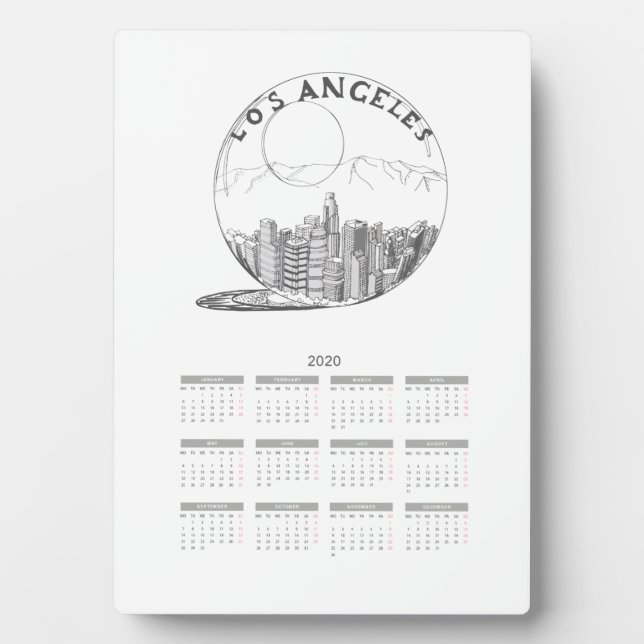 Kalenderreisestadt Volljahr 2020 Fotoplatte (Vorderseite)