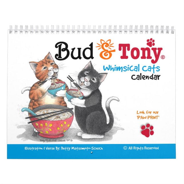 Kalenders für Katzen mit Bud & Tony Kalender (Titelbild)
