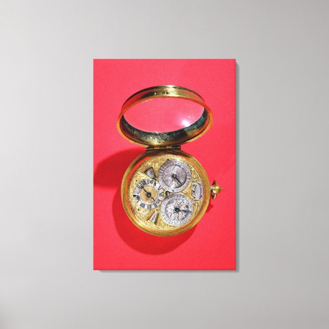 Kalenderuhr, c.1690 leinwanddruck (Vorderseite)