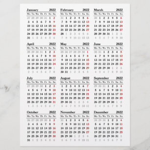 Kalendervorlage 2022 flyer