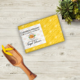 Kalendula-Seife-Scheiben-Etikett Handmade-Logo Rechteckiger Aufkleber