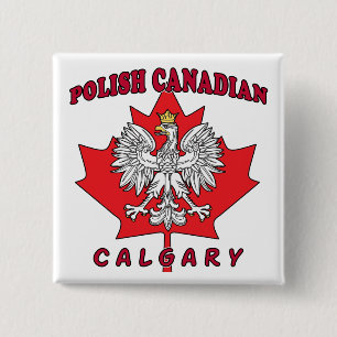Kalgary Polnisch Kanadischer Leaf Button
