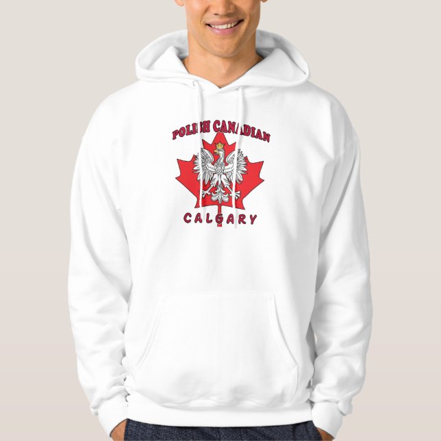 Kalgary Polnisch Kanadischer Leaf Hoodie (Vorderseite)