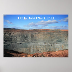 Kalgoorlie Super Pit Mine Poster