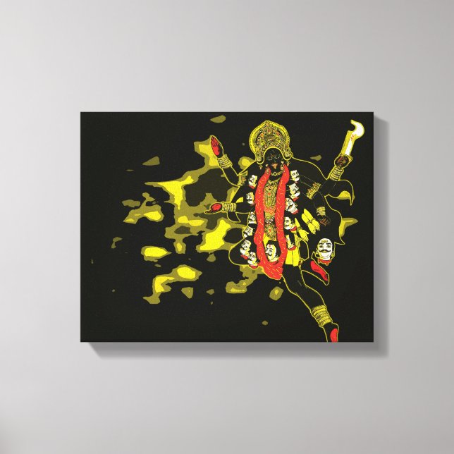 Kali, die dunkle Göttin Leinwanddruck (Vorderseite)