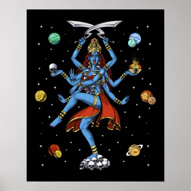 Kali Hindu Goddess Poster (Vorne)